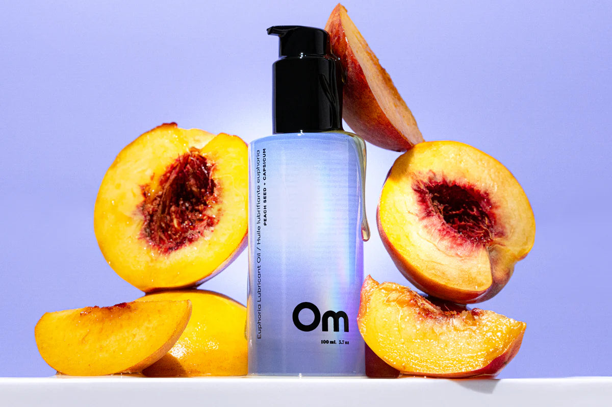 Om Organics Skincare Peach Seed + Capsicum Euphoria Lubricant Oil 100ml
