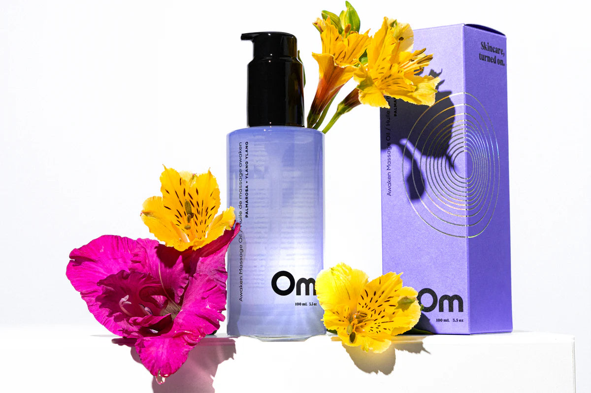 Om Organics Skincare Palmarosa + Ylang Ylang Awaken Massage Oil 100ml