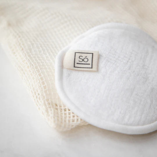 Só Luxury Bare Reusable Bamboo Cotton Facial Rounds