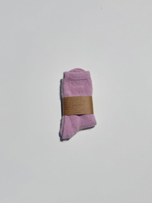 Billy Bamboo Fluffy Angora Socks Violet Jade