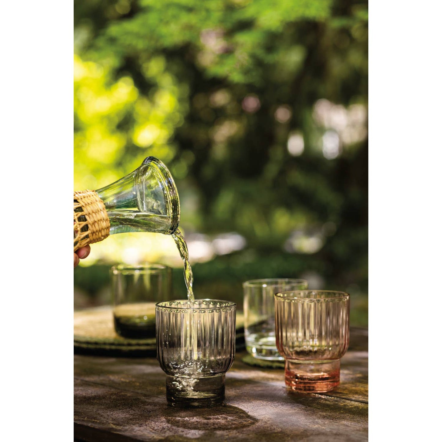 Danica Brands - Fluted Glass - Blush Pink