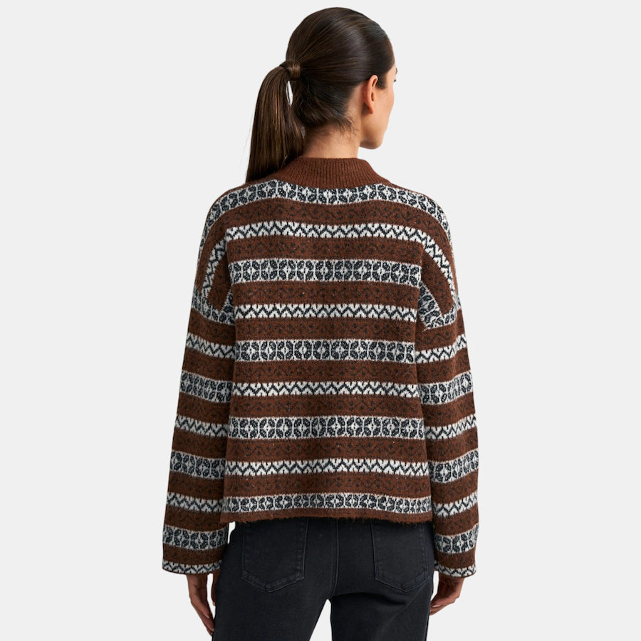 Astrid August Knit Cardigan Brown