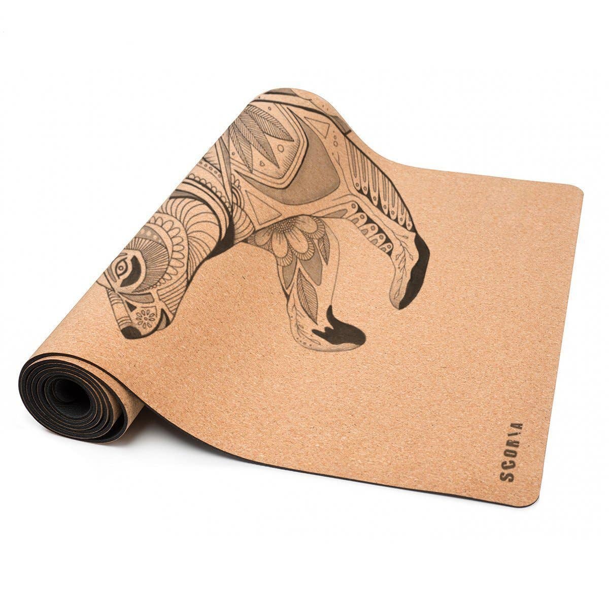 Scoria - Night Bear Cork Yoga Mat (4.5mm)
