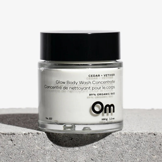 Om Organics Cedar + Vetiver Glow Body Wash Concentrate