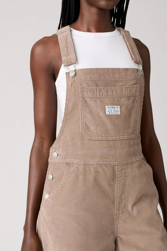 Levi's XL Corduroy Overalls Taupe Grey