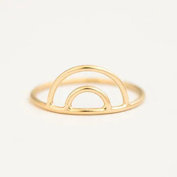 Petite Gold Aurora Ring (Rainbow Arch)