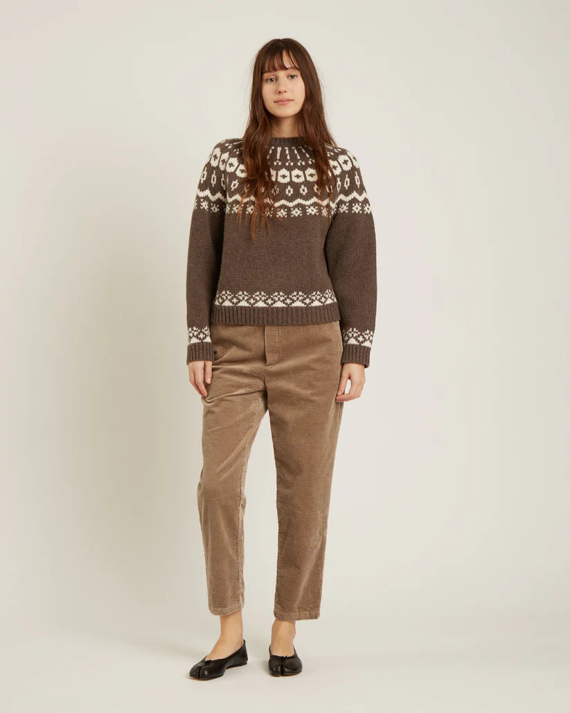 Naif Apolline Sweater Dark Taupe/Milk