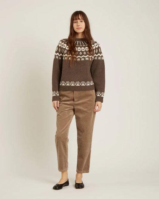 Naif Apolline Sweater Dark Taupe/Milk