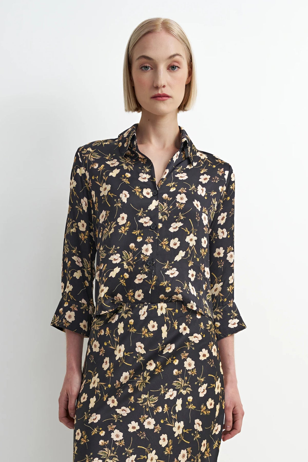 Astrid Tatum Shirt Black Floral