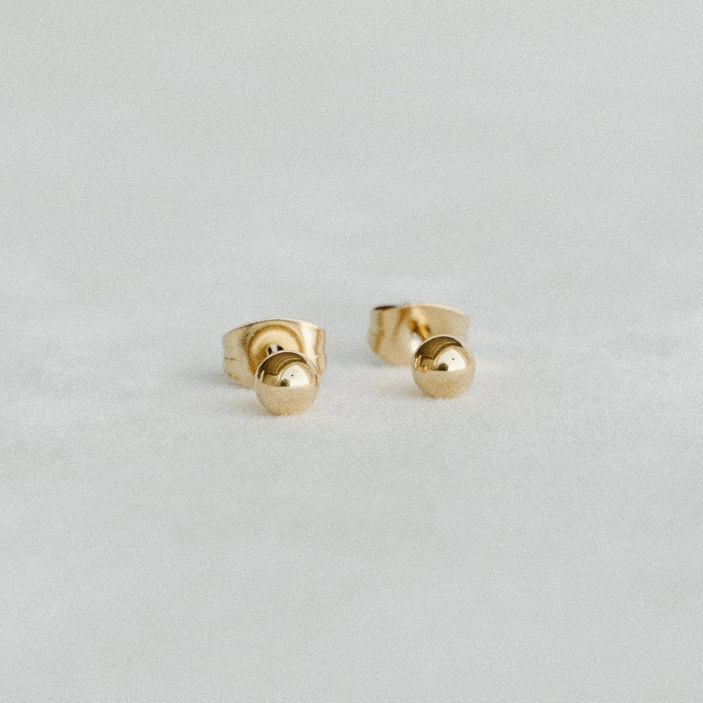 Petite Gold Ball Studs