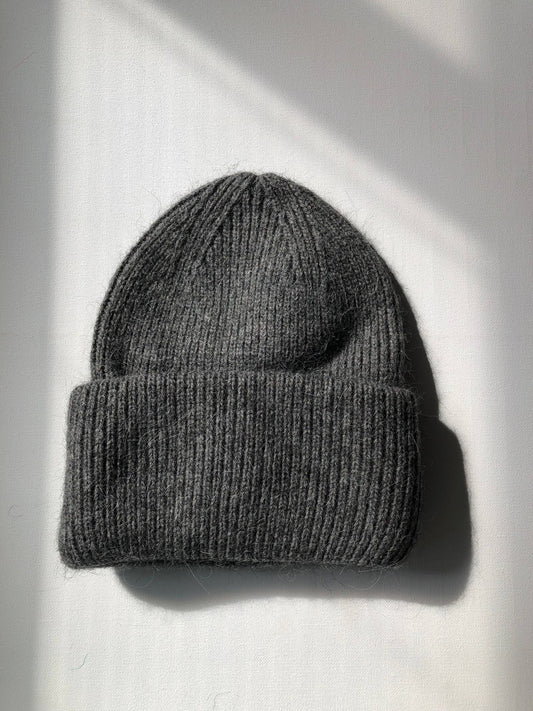 Billy Bamboo - Royal Angora Beanie Dark Grey
