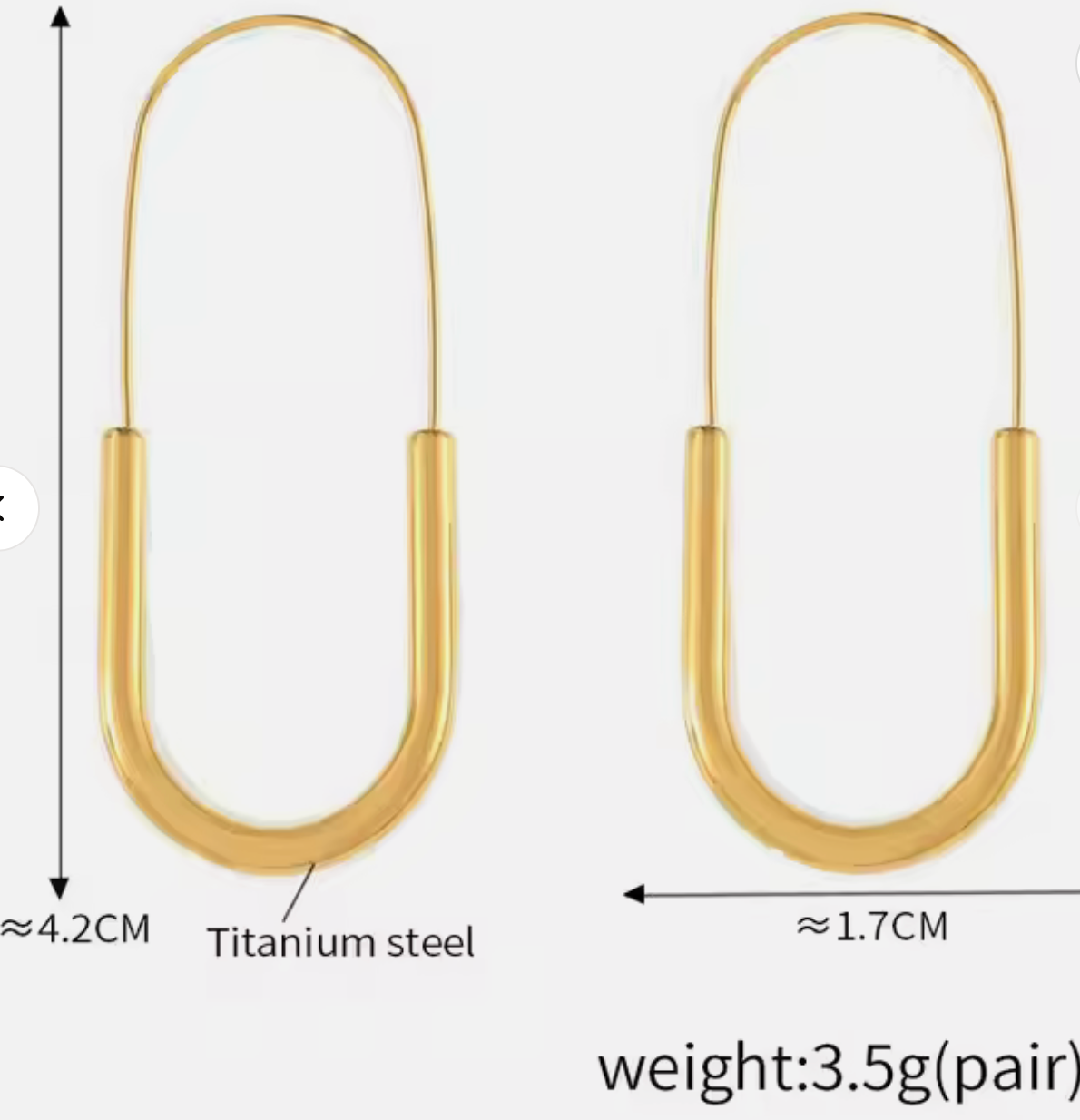 HoopLa - Paperclip Drop Hoops