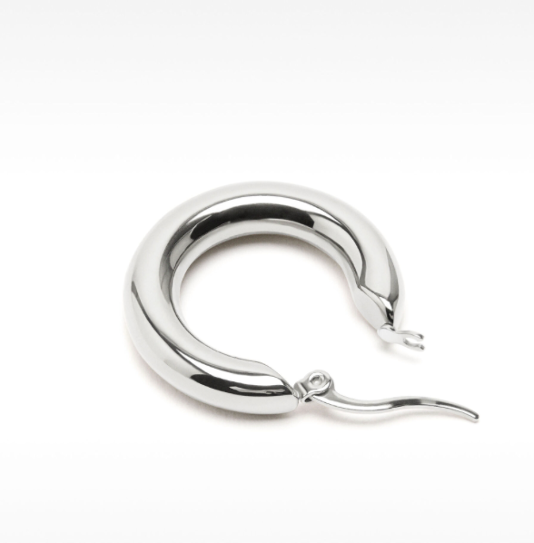 HoopLa -  Porto Hoop- Chunky Classic Hoop Earrings : Yellow Gold / 30mm