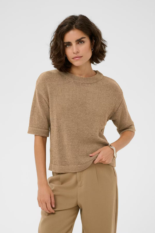 Kaffe KAsevita Pullover Sweater Petrified Oak