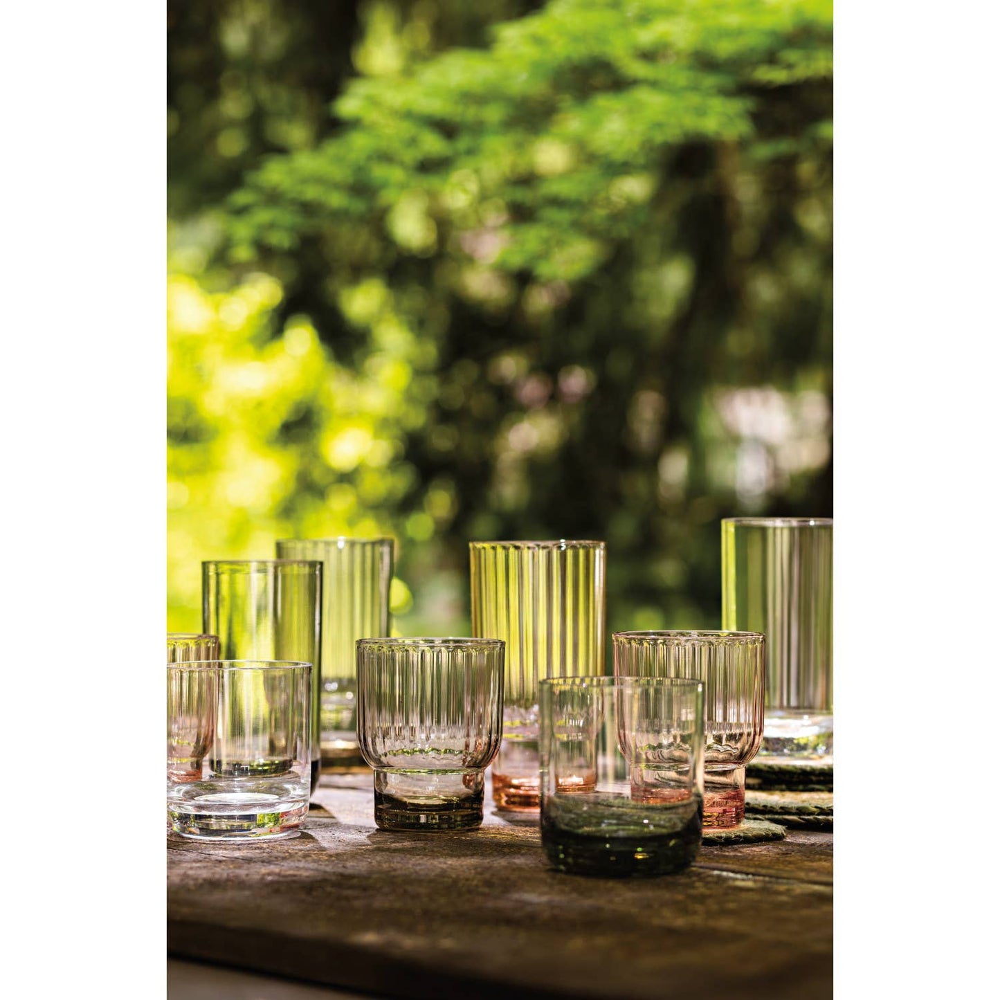 Danica Brands - Fluted Glass - Blush Pink