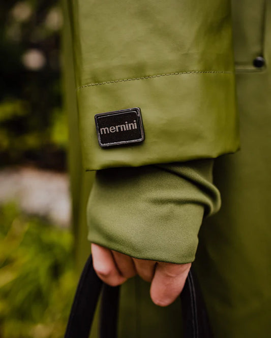 Mernini Full Length Raincoat Chive Green