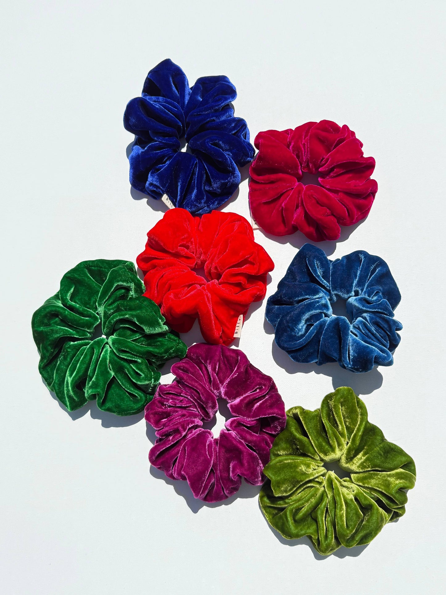 Billy Bamboo Silk Velvet Scrunchie - Peridot