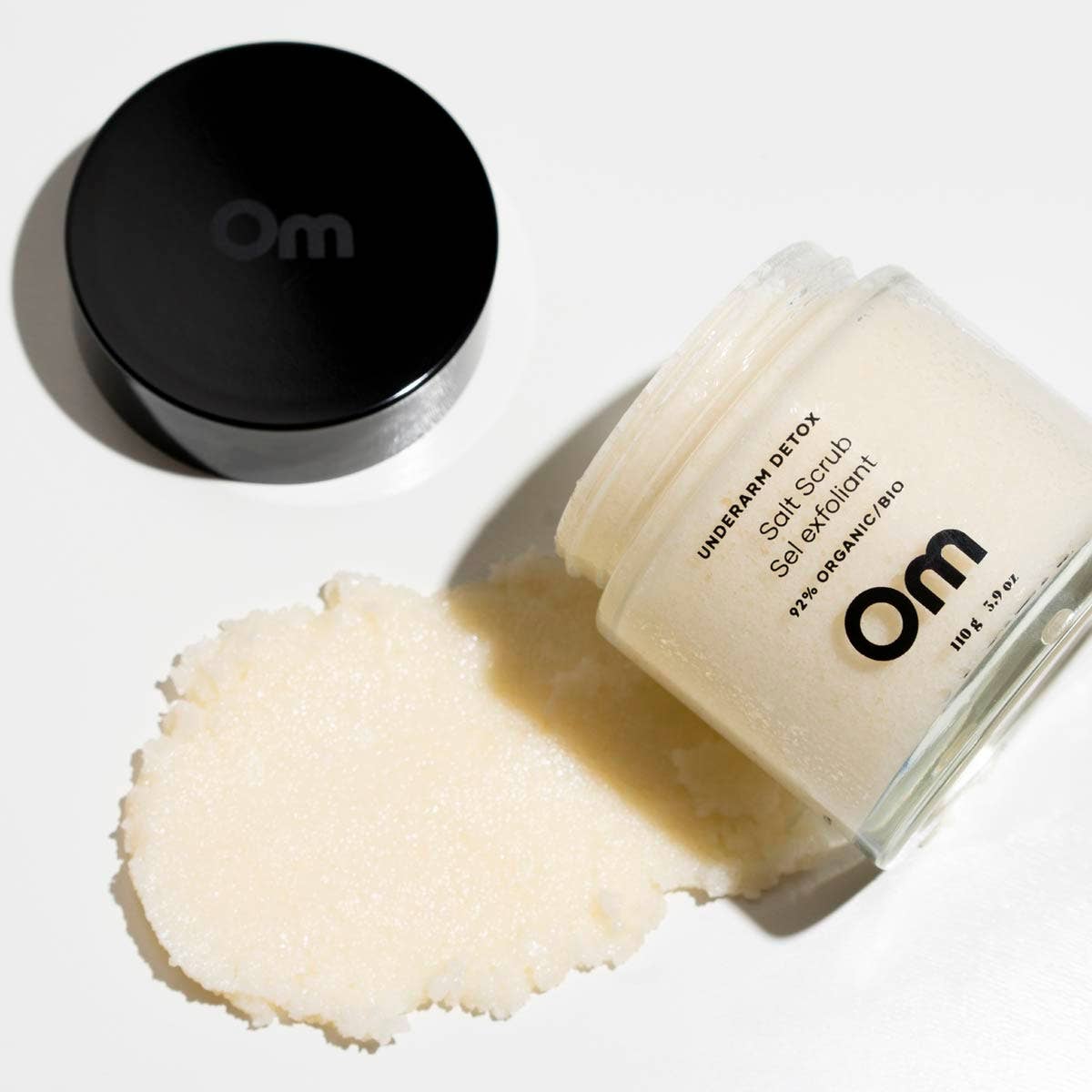 Om Organics Skincare Underarm Detox Salt Scrub - Full Size 110 g