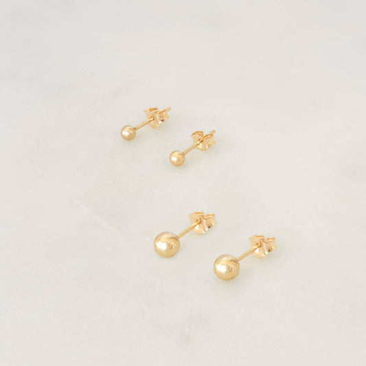Petite Gold - Ace Studs: Gold Filled / 2mm
