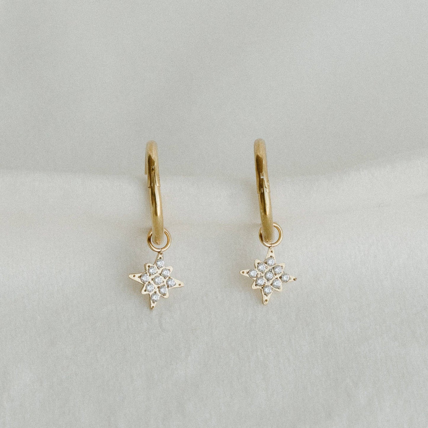 Petite Gold Starlight Hoops