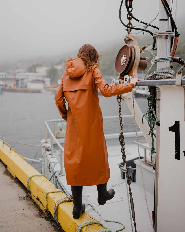 Mernini Full Length Raincoat Caramel