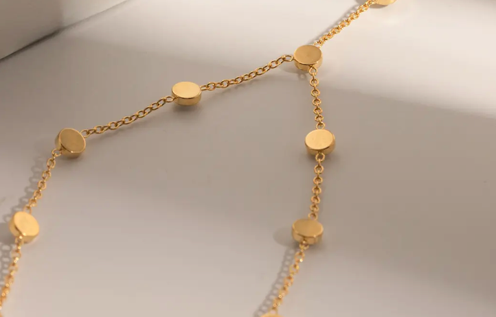 HoopLa - Lariat Diamonds by the yard Waterproof-PVD-14K: Long