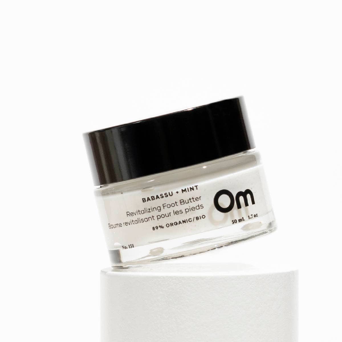 Om Organics Skincare Babassu + Mint Revitalizing Foot Butter - Full Size 50 ml