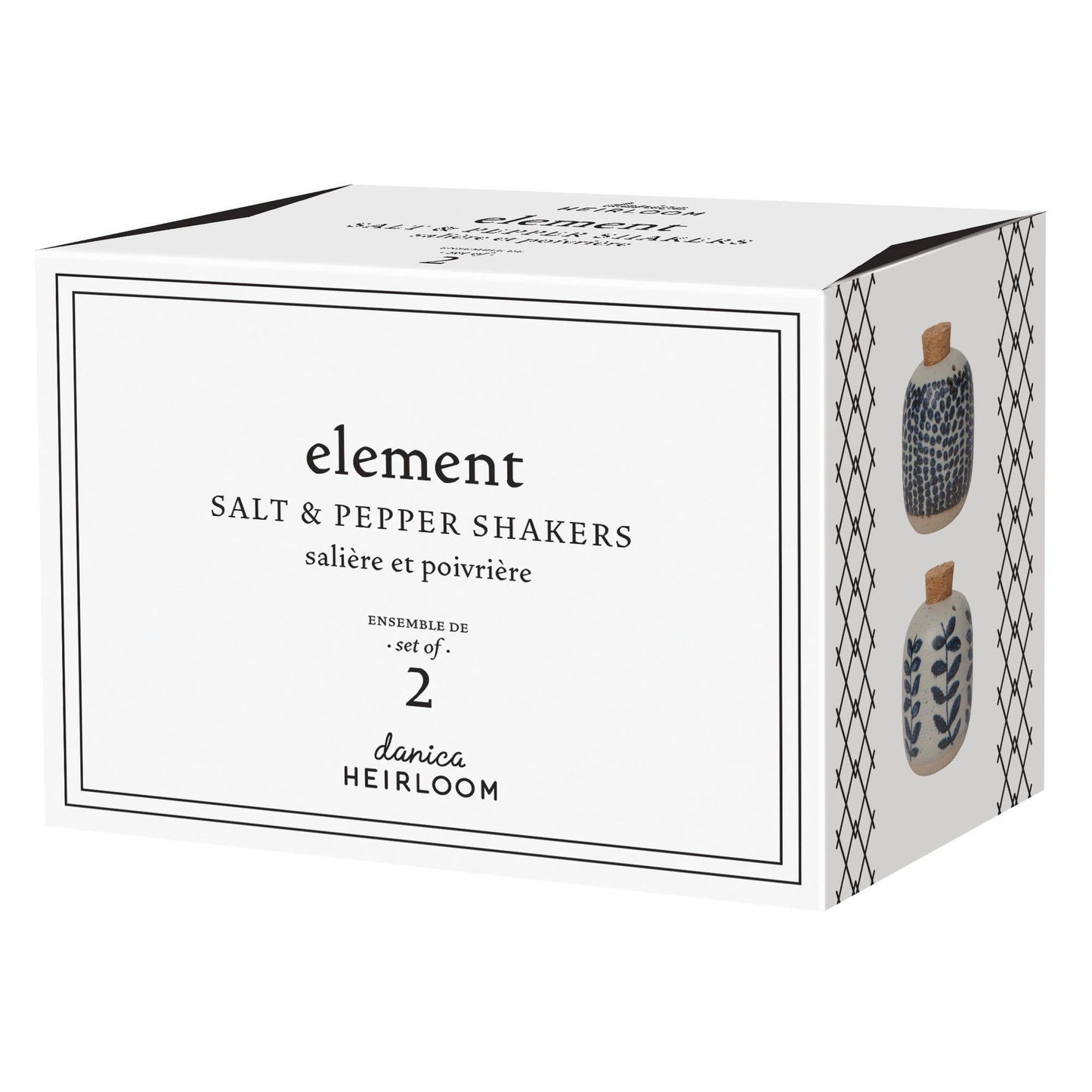 Danica Brands - Element Salt and Pepper Shakers Set of 2