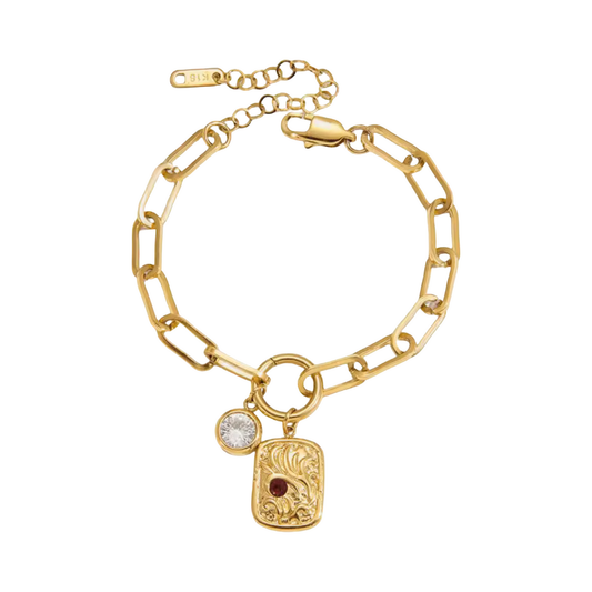 HoopLa - Tempest Heart Charm Bracelet