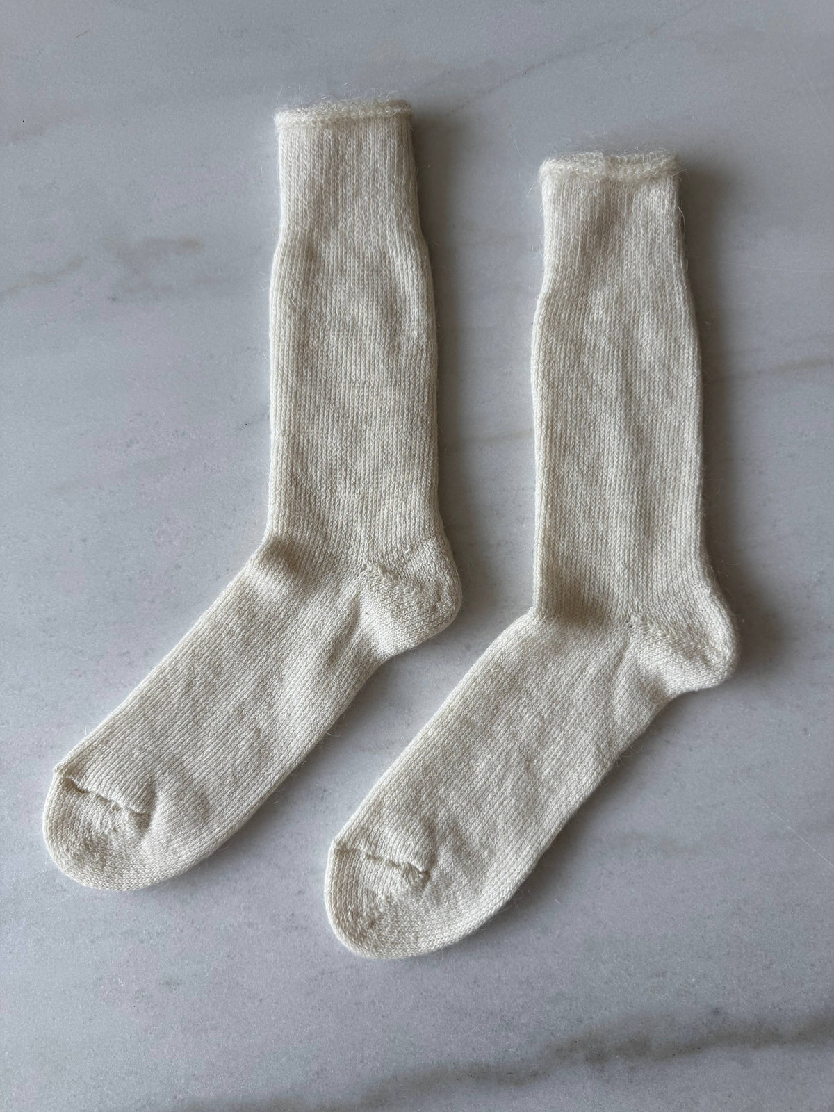 Billy Bamboo - Canada Mohair Socks - White High socks ( M/L )