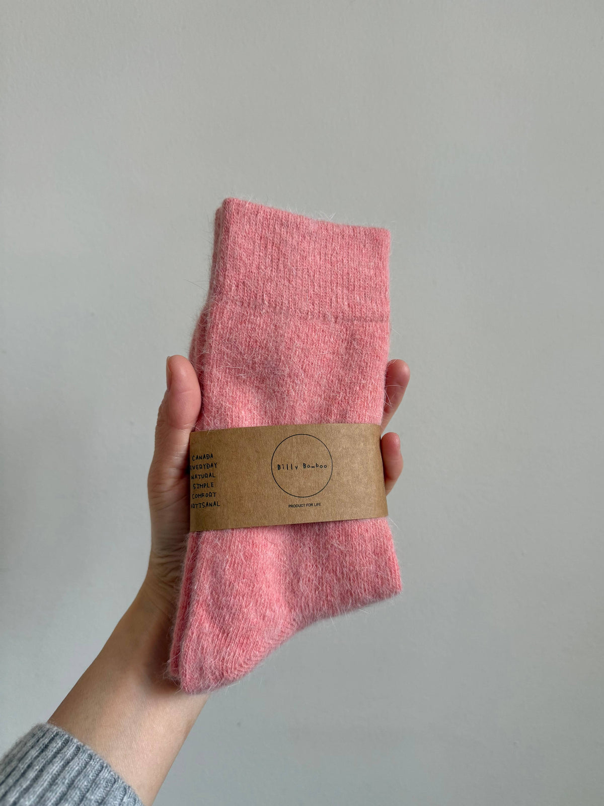 Billy Bamboo - Fluffy Angora Socks Orange shell