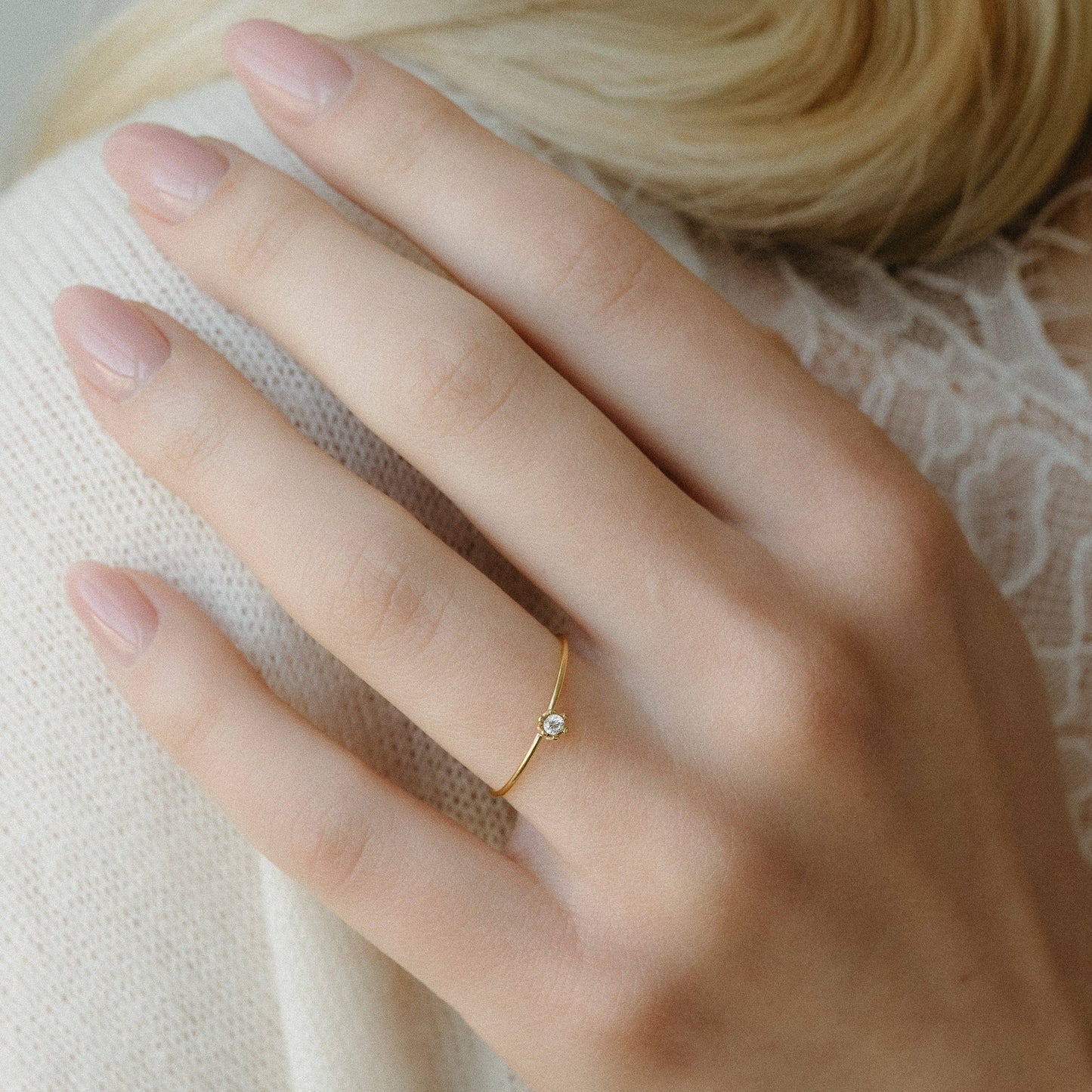 Petite Gold Sera Ring 8