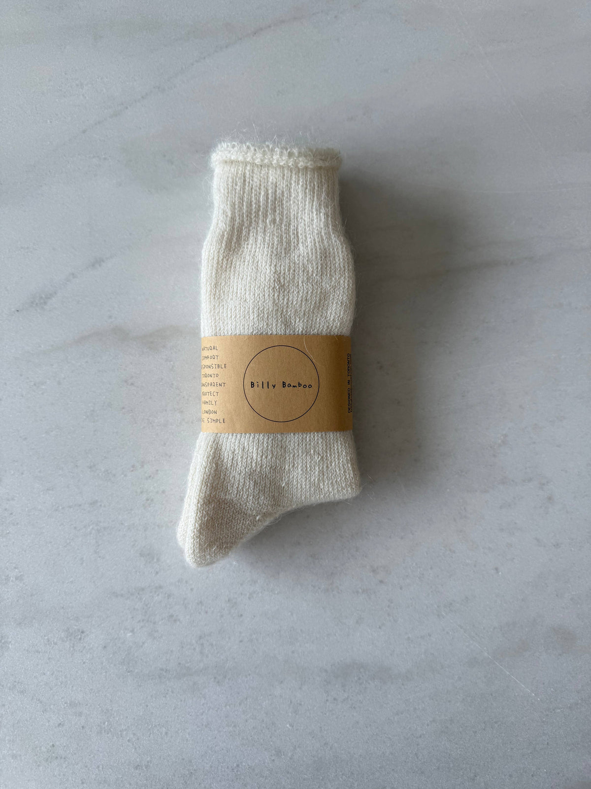 Billy Bamboo - Canada Mohair Socks - White High socks ( S/M )