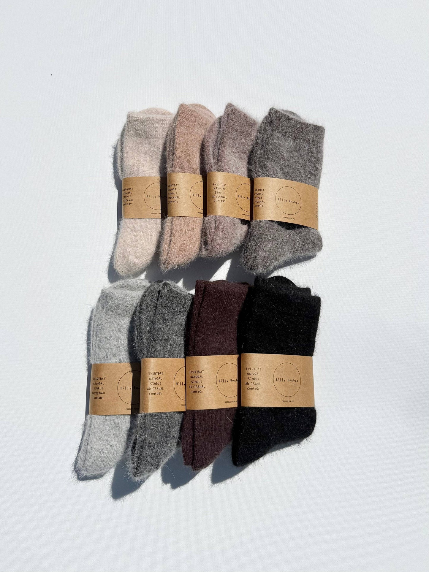 Billy Bamboo Fluffy Angora Socks Mushroom