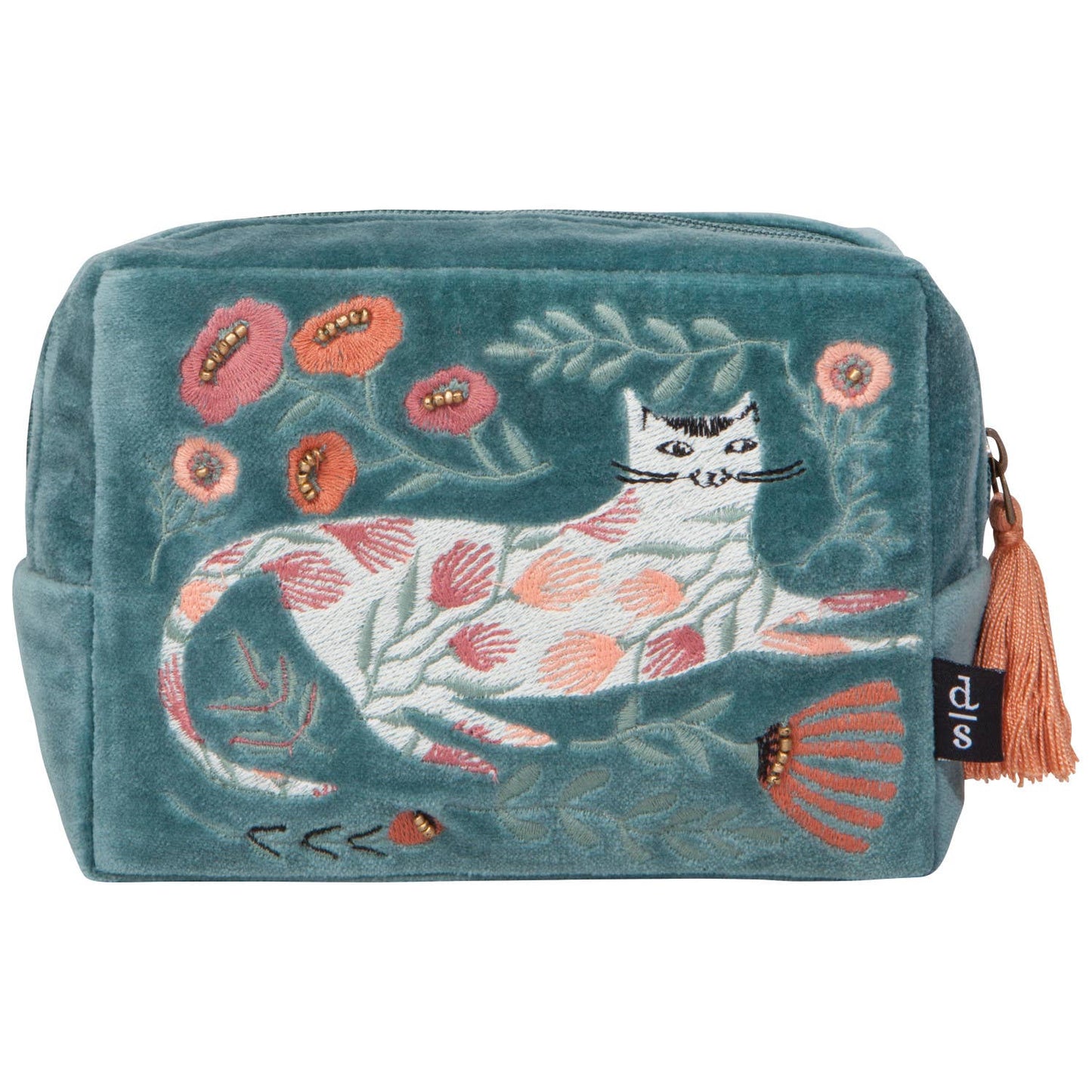 Danica Brands - Catbloom Embroidered Pouch
