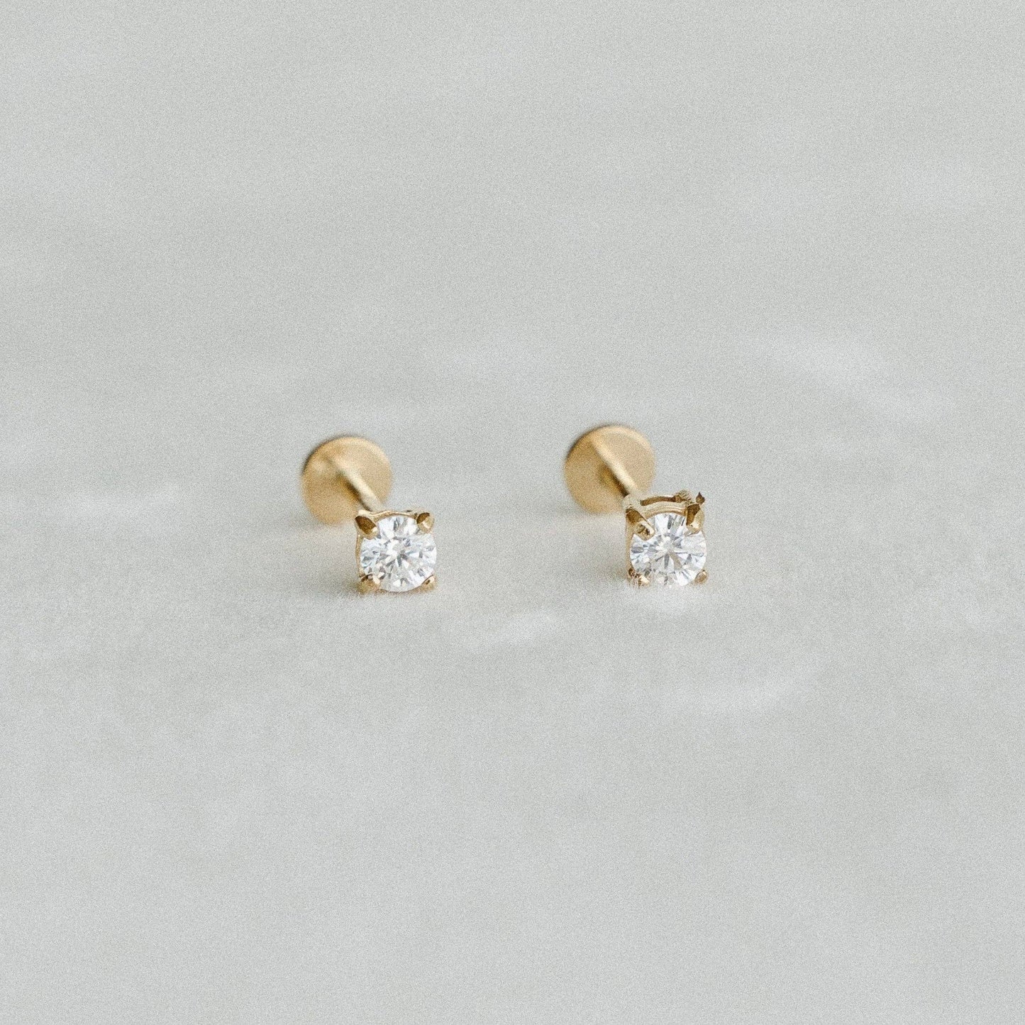 Petite Gold Diamond Studs