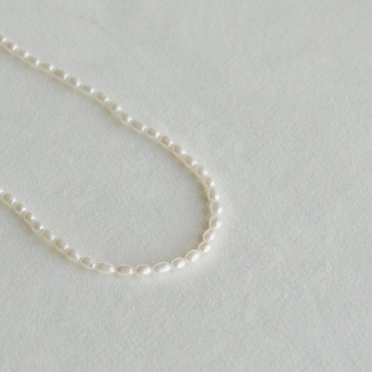 Petite Gold Mini Pearls Necklace