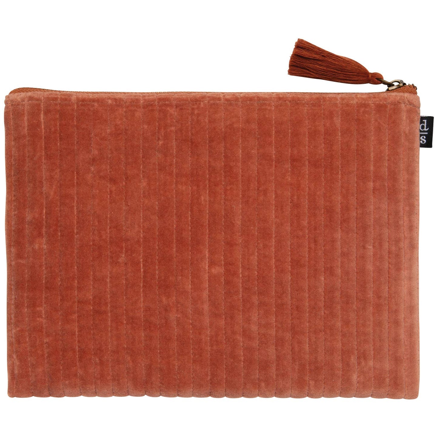 Danica Brands - Copper Quilted Velvet Flat Pouch