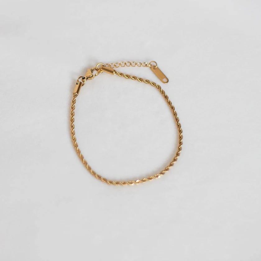 Petite Gold Rope Bracelet