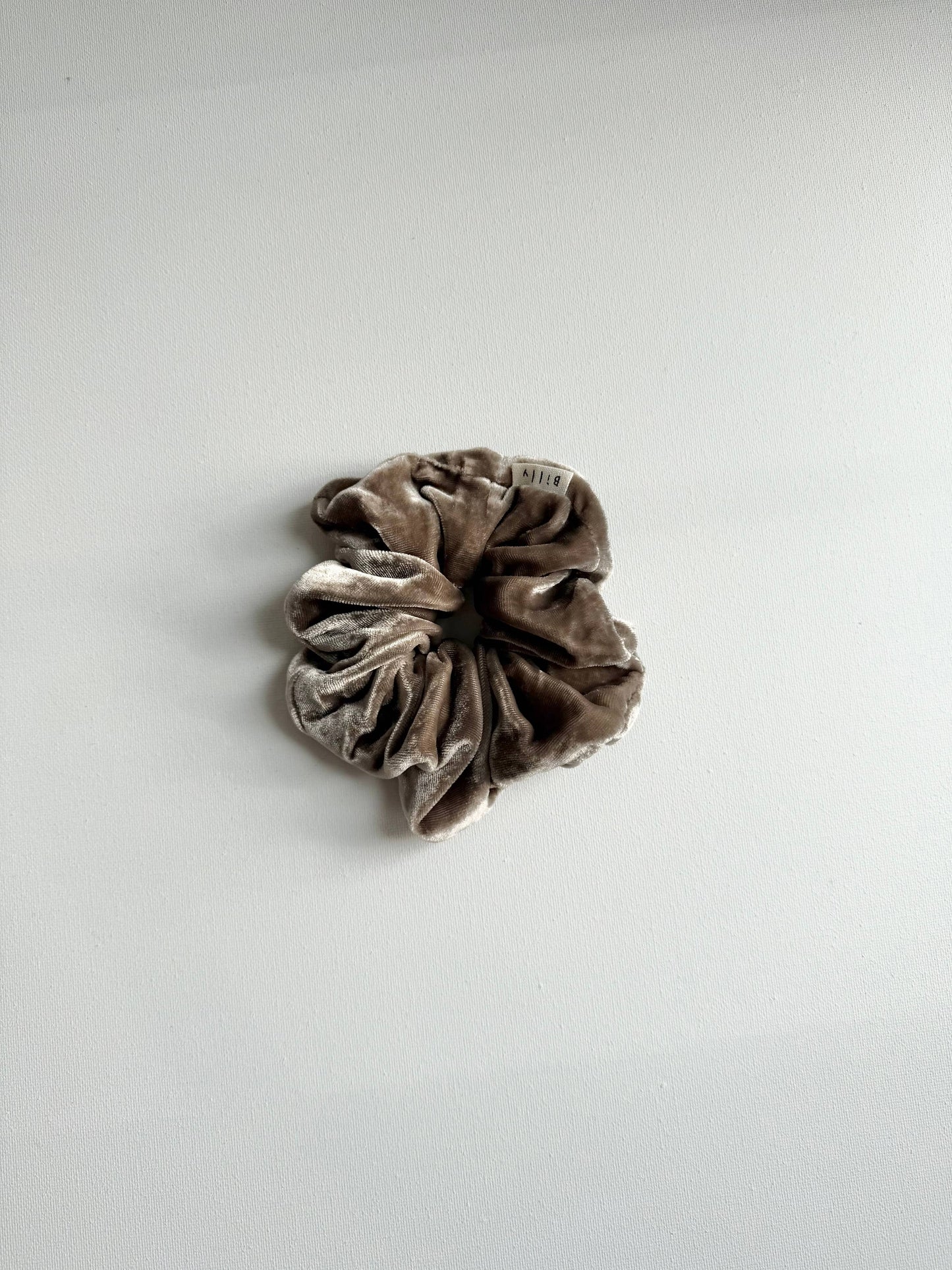 Billy Bamboo Silk Velvet Scrunchie - Tea citrine