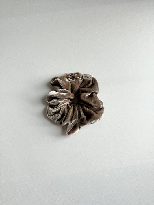 Billy Bamboo Silk Velvet Scrunchie - Tea citrine