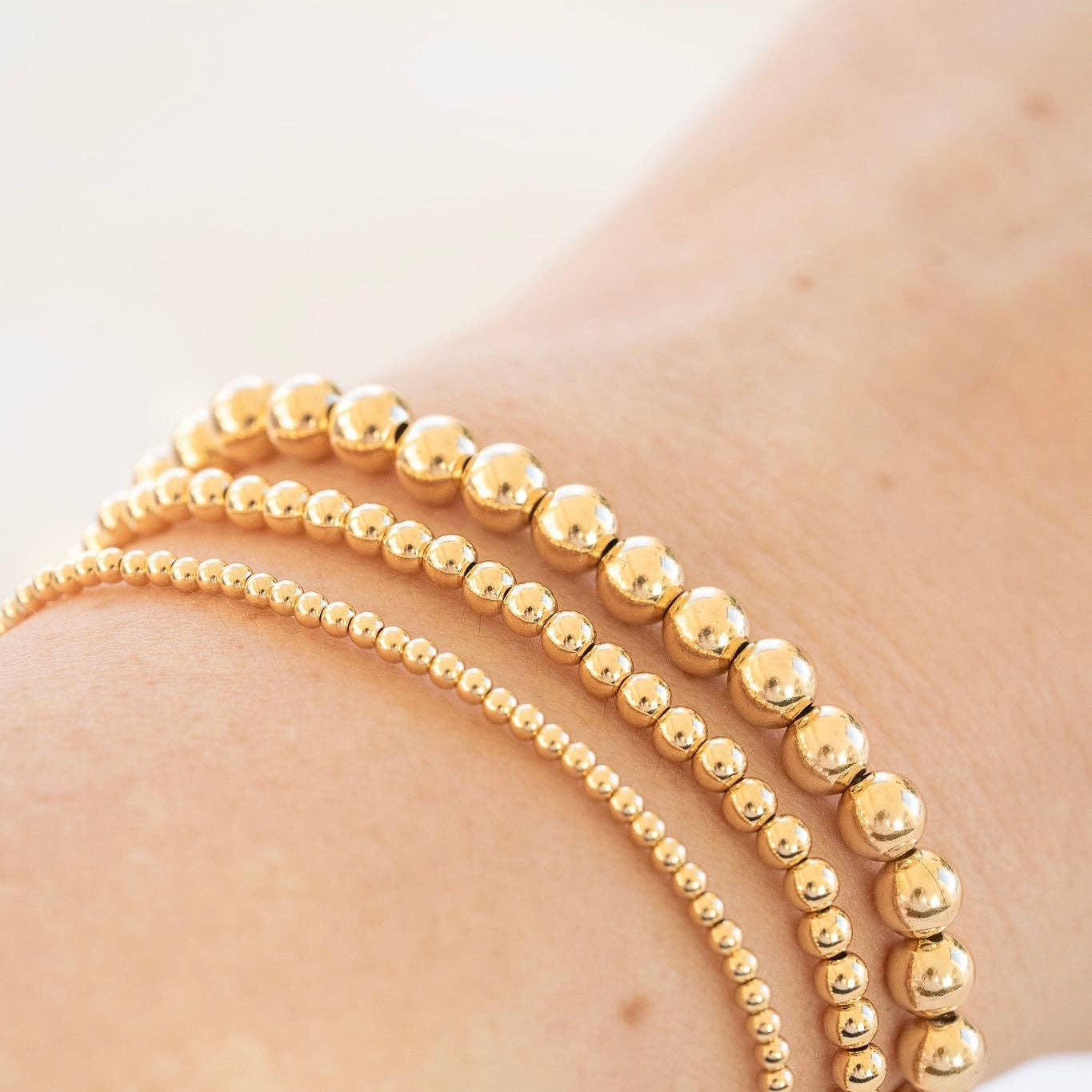 Petite Gold Beaded Bracelet