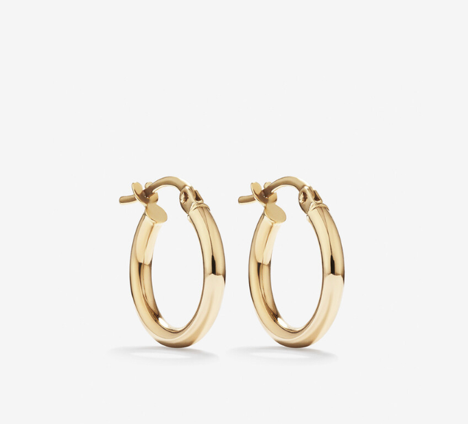 HoopLa -  Porto Hoop- Chunky Classic Hoop Earrings : Yellow Gold / 30mm