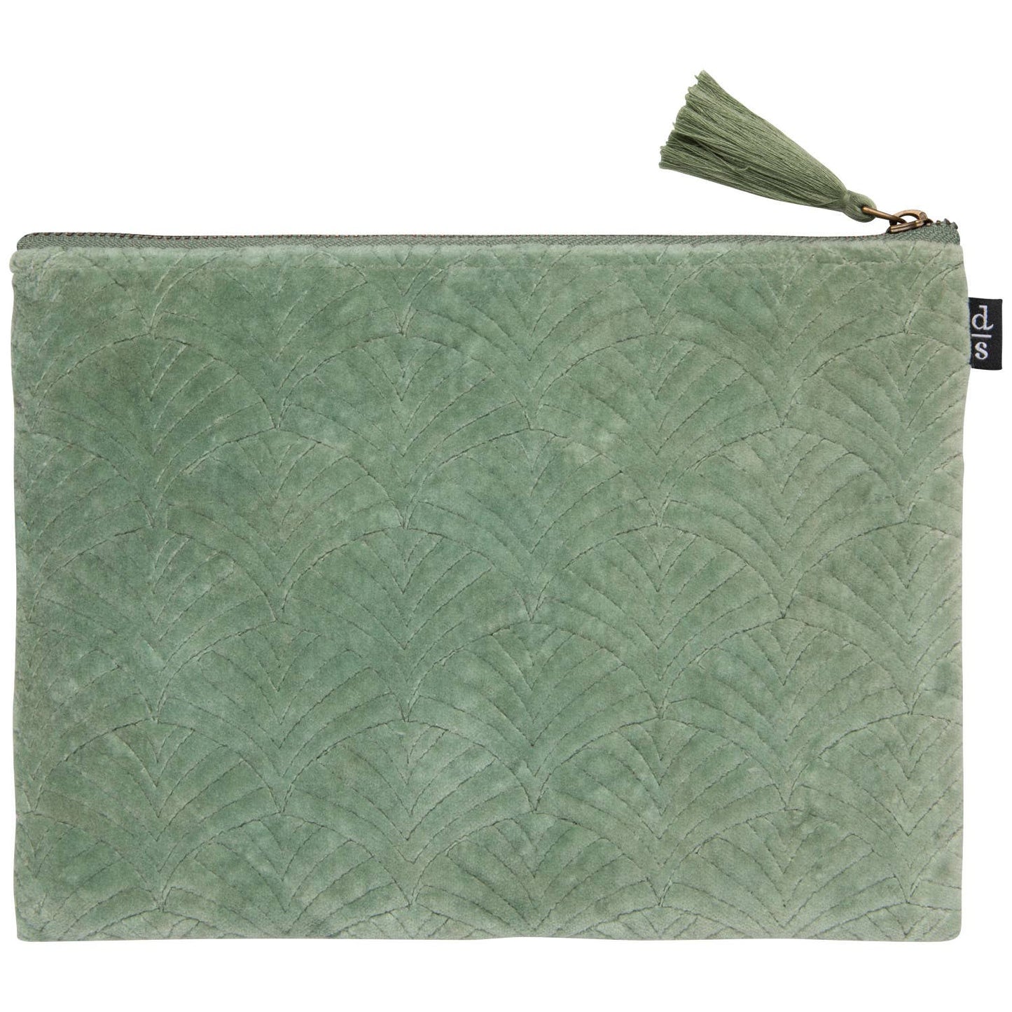 Danica Brands - Jade Quilted Velvet Flat Pouch