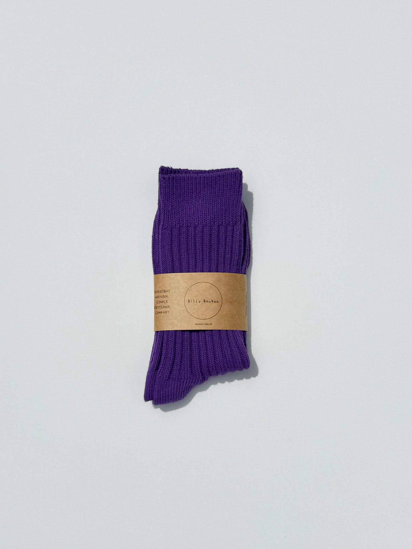 Billy Bamboo Ribbed Cotton Socks - Crystal bright: Grapes 🍇