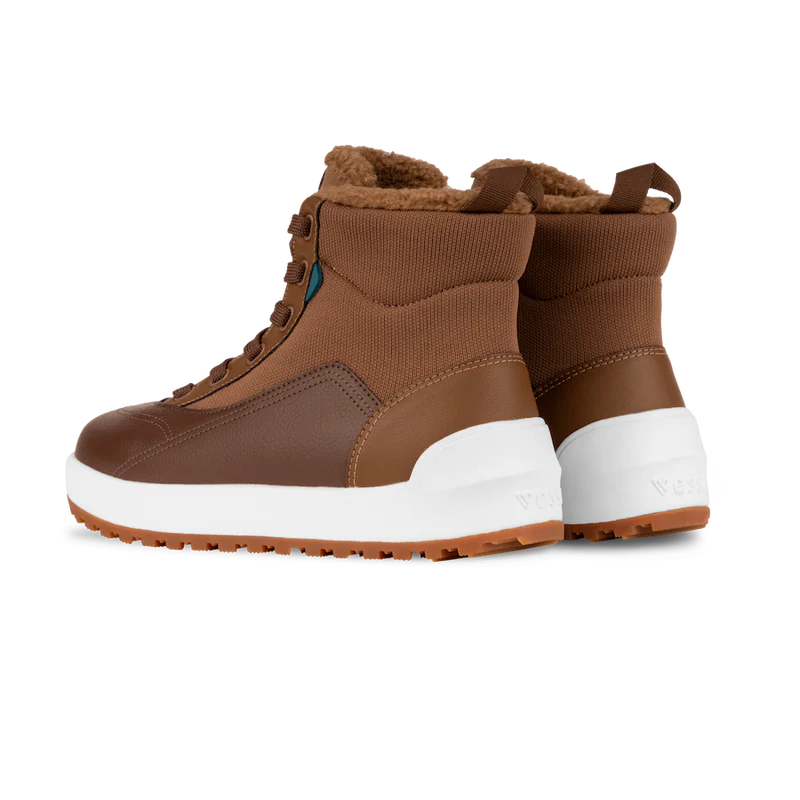 Vessi Alta High Top Women's Dark Teak