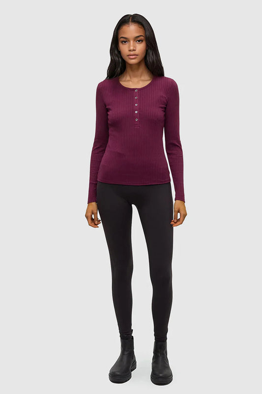 TenTree Knowles Henley Deep Burgundy