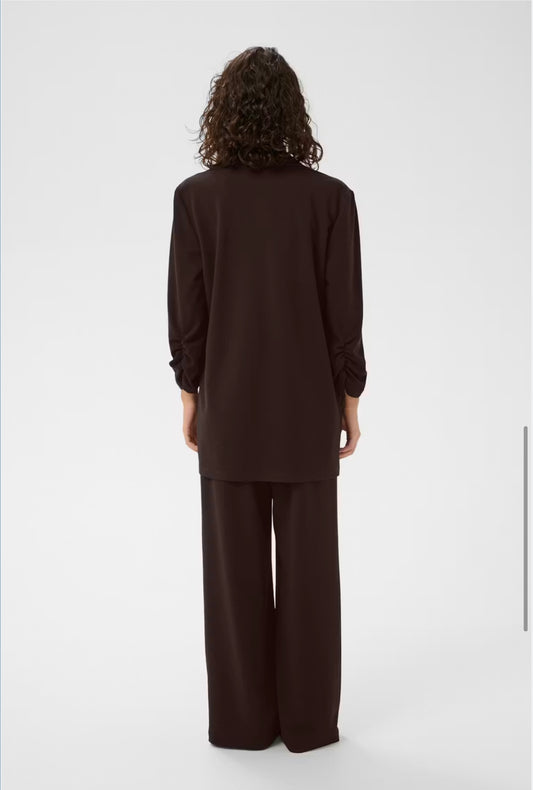 Kaffe KAphoebe 3/4 Sleeve Blazer Coffee Bean
