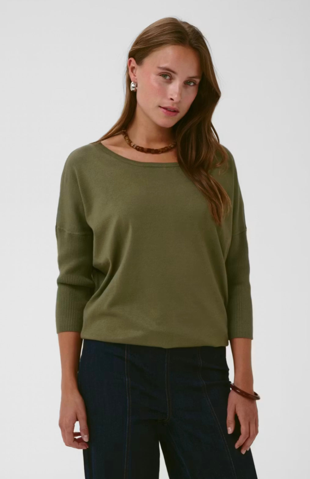 Saint Tropez MilaSZ R-Neck Pullover Four Leaf Clover