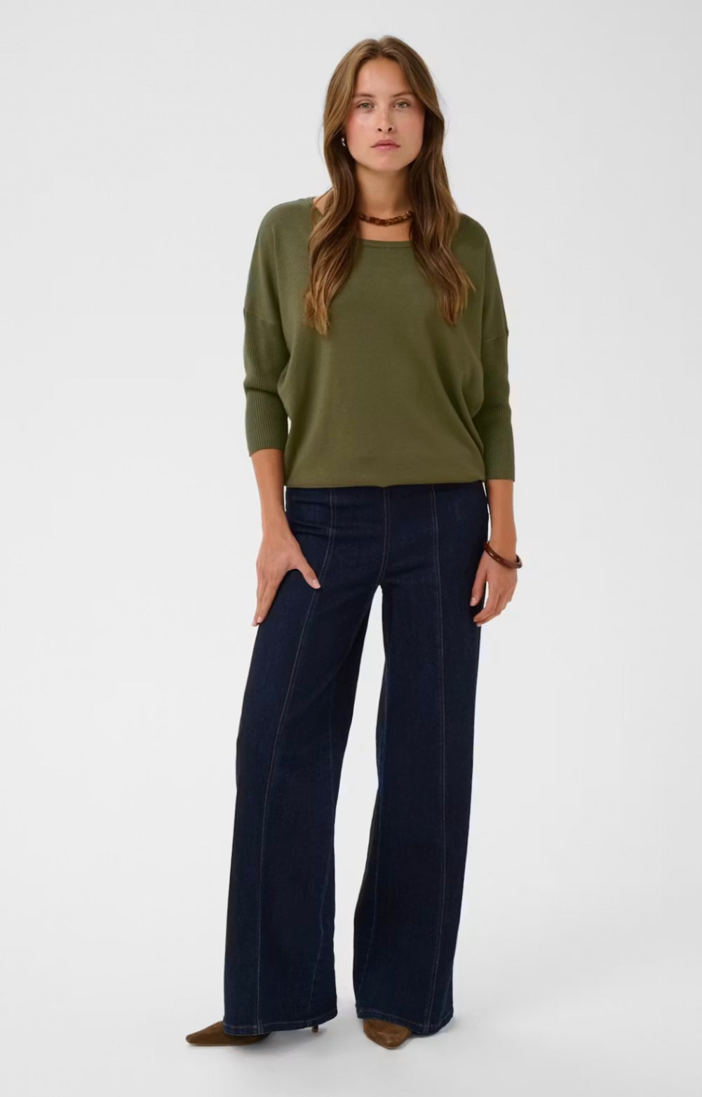 Saint Tropez MilaSZ R-Neck Pullover Four Leaf Clover